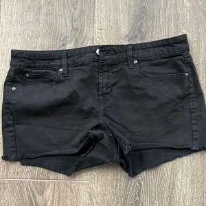 Black Jean Shorts